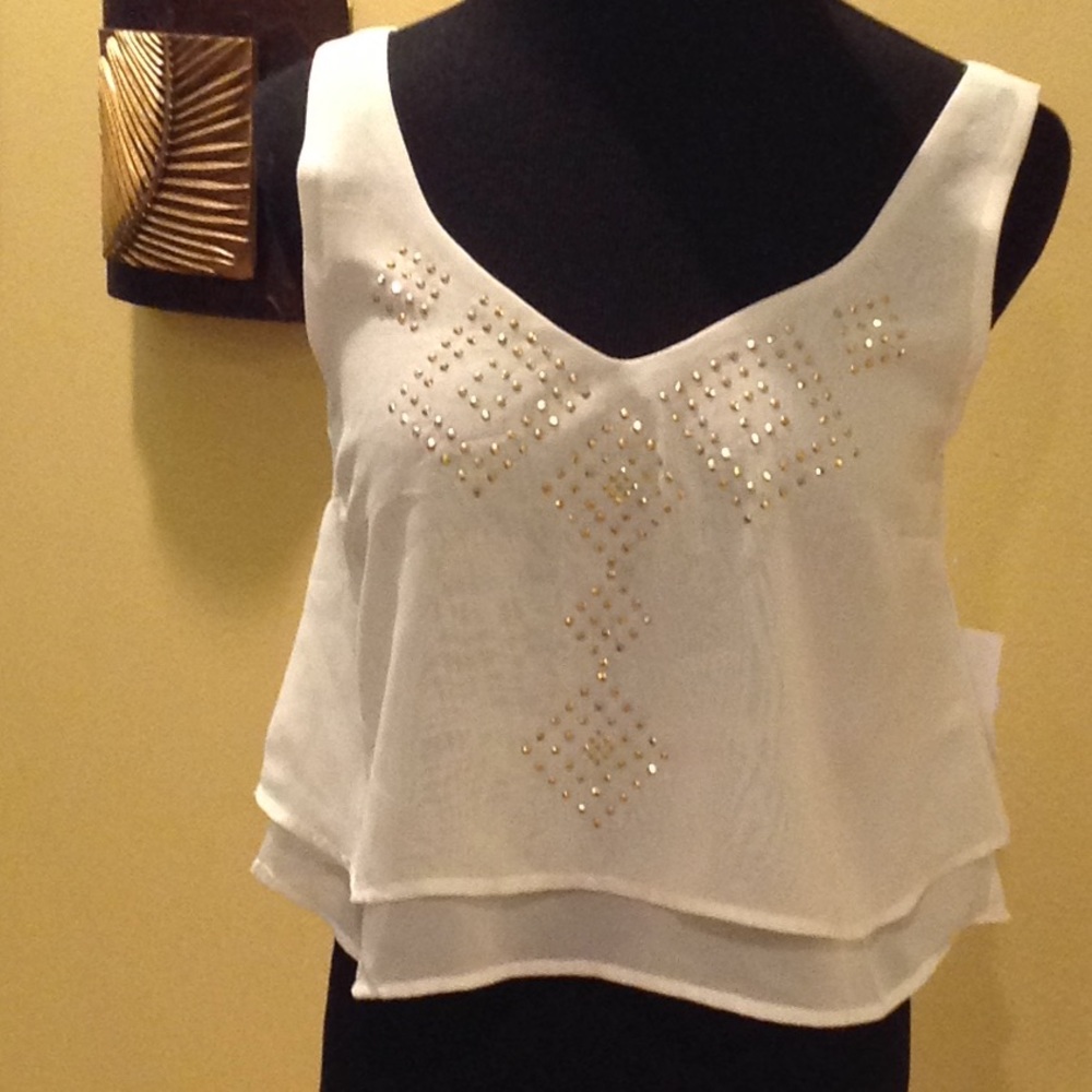 NWT Charlotte Russe sequin camisole, small